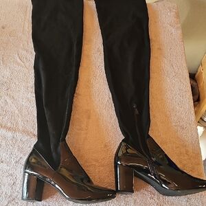 Elegant Black Over the Knee Boots